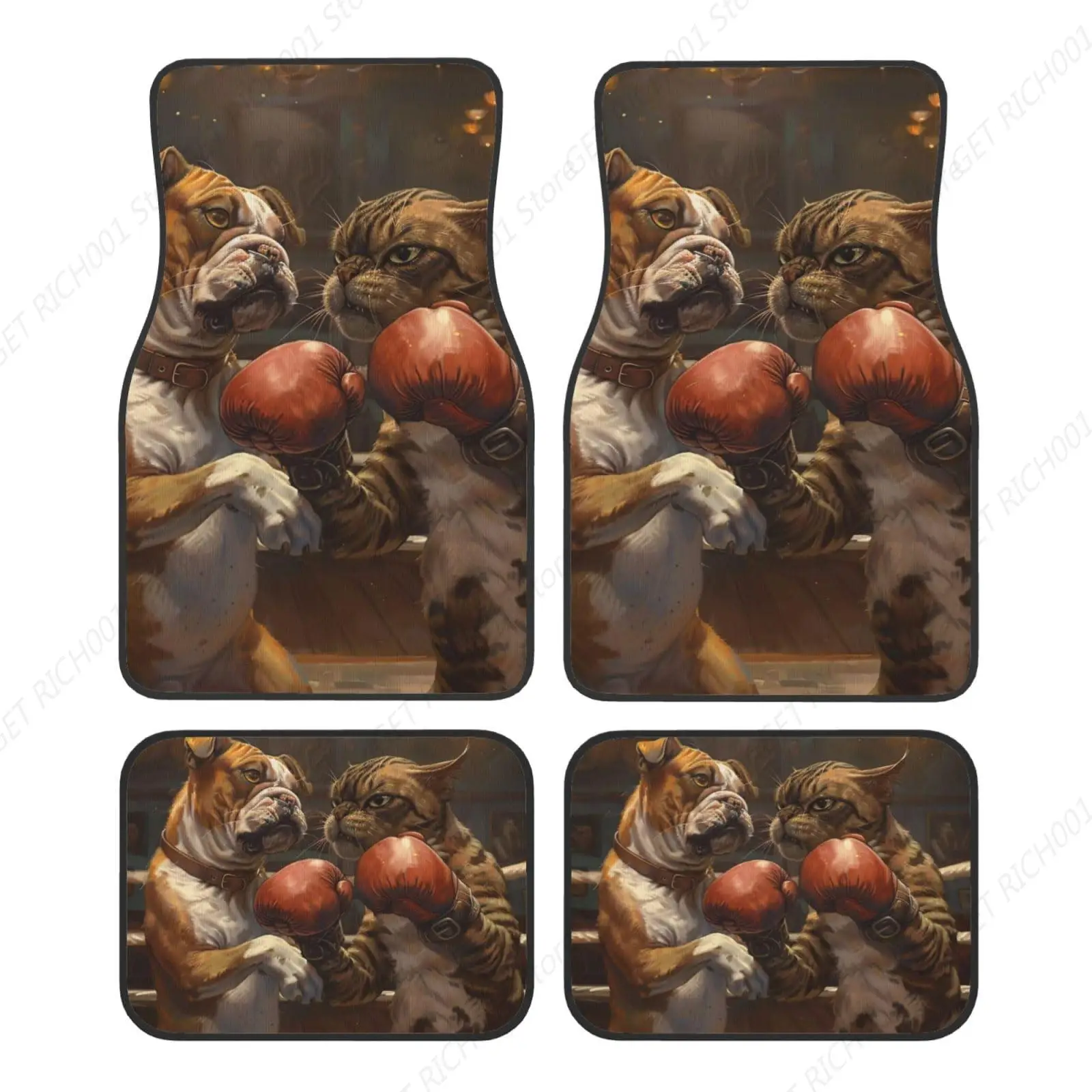 

Divertidos Tapetes Boxeo Para Perros Y Gatos, Accesorios Para Automóviles, Alfombrillas Para El Suelo L Coche, Divertidos Juego