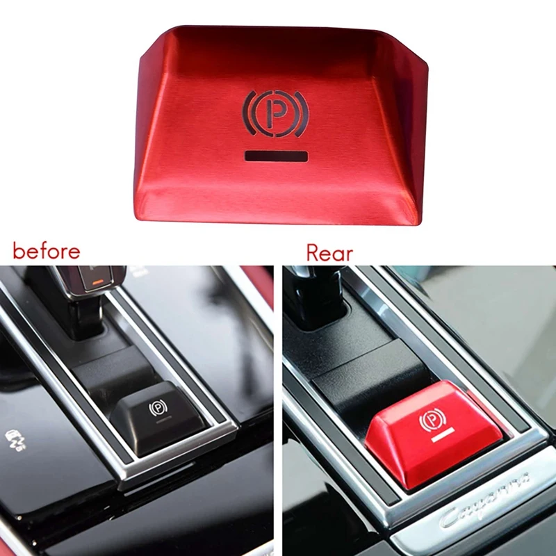 For Porsche-Cayenne Panamera 2018-2020 Car Parking Brake Handbrake Decoration Cover P Button Sticker