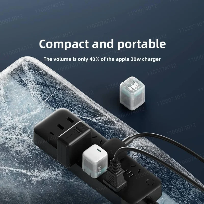 Xiaomi Youpin 30W GaN-oplader Snel opladen Type C Smart PD Snelle oplader Opvouwbare pinnen De hele dag temperatuurbewakingslader
