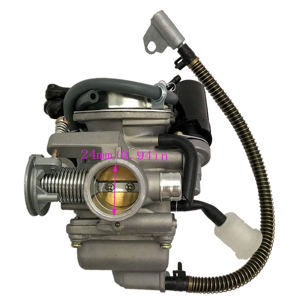 Carburetor Fit for GY6 50CC 49CC 4 Stroke Scooter Taotao Engine 18mm Carb Intake Manifold Air Filter Carburetor with Accessories