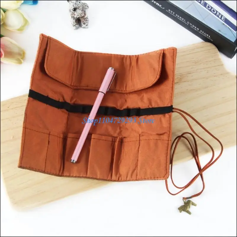 

Y2GD Creative Colored Pencil Wrap Pencils Roll Multipurpose Makeup Portable