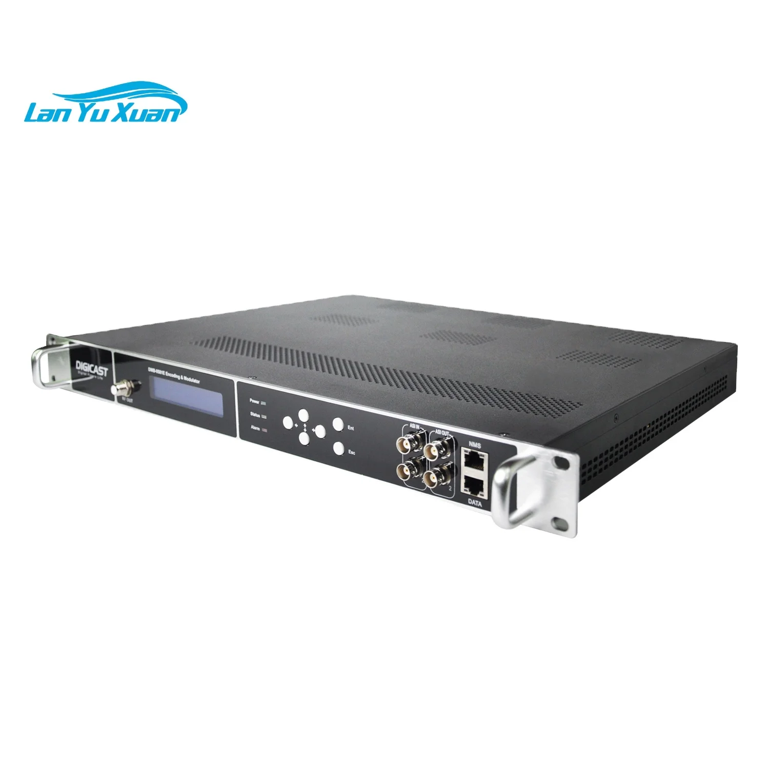 CATV Headend Encoder Modulator Digital Cable TV Modulator with for 2*ASI Input 24*IP Output