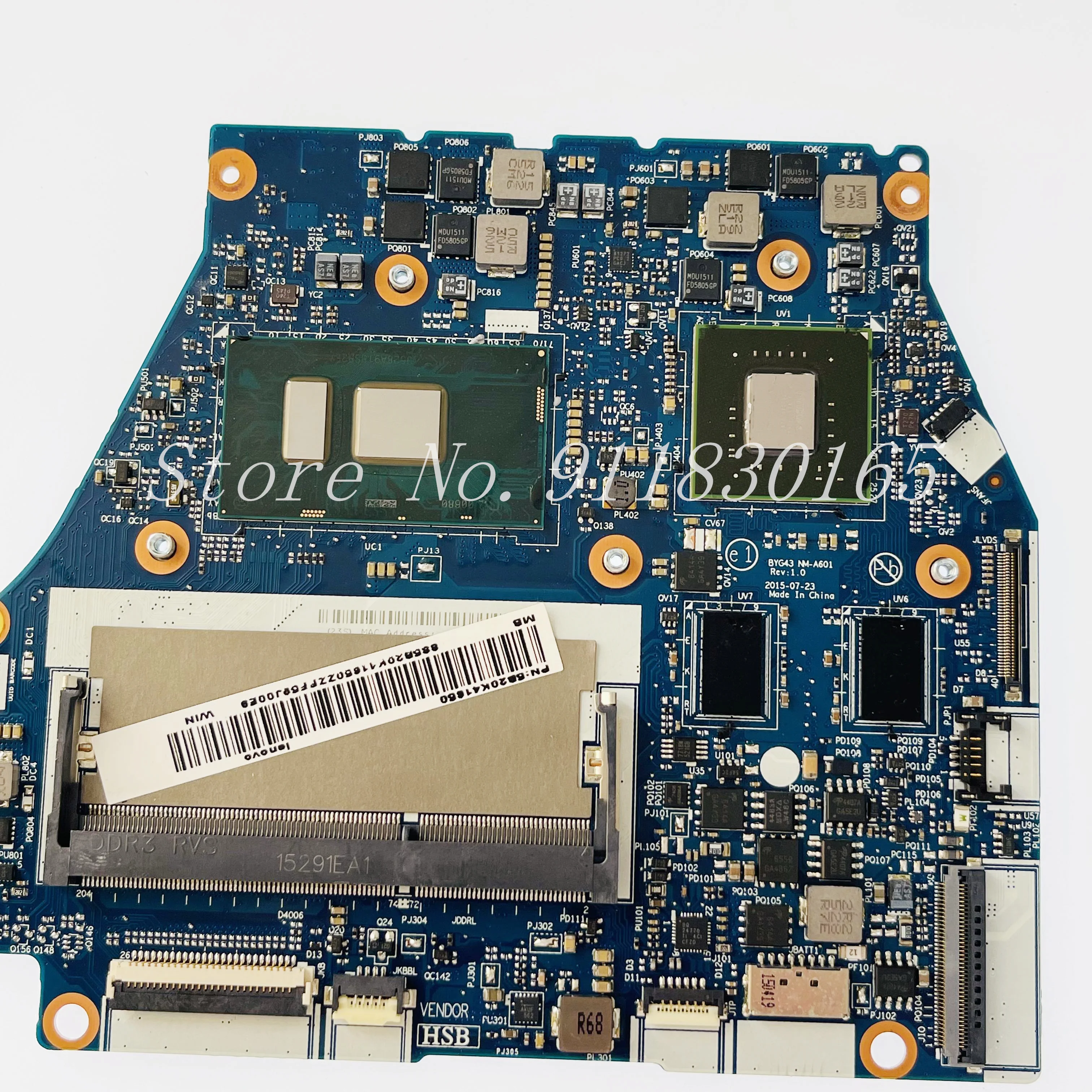 Imagem -04 - Placa-mãe para Laptop Lenovo Yoga Byg43 Nm-a601 Mainboard I56200u I7-6500u Cpu Gt940m Gpu 2g Ddr3l 70014isk