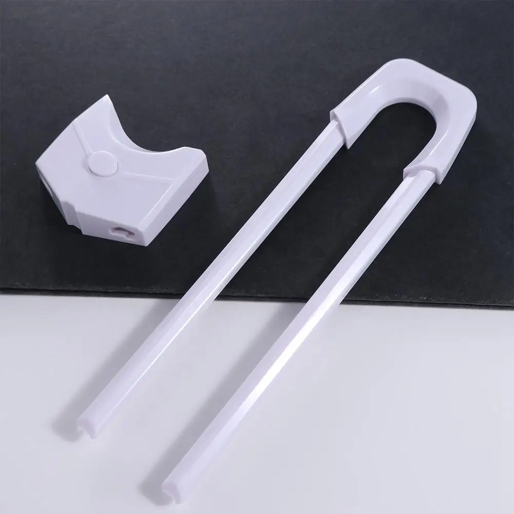 

Children Security Protector Baby Double Door Cabinet Locks Protection Equipment Solid Color Slot Locks Straps Plastic