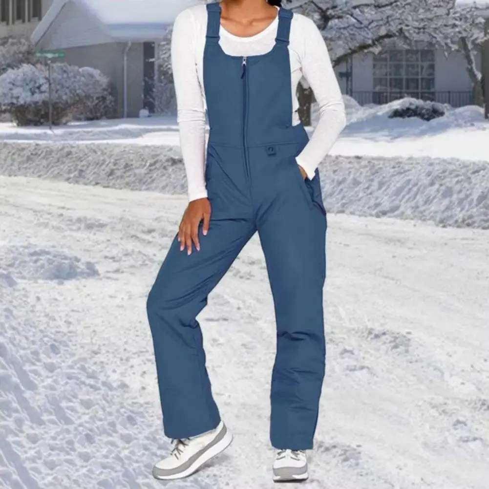 2025 Ski Pants Waterproof Windproof Weather Ski Clothing Women's Waterproof Ski Bib Overalls with Insulation for Snowboarding