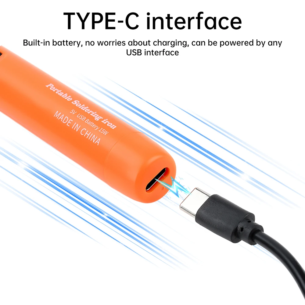 USB سبيكة لحام عدة ذكي درجة الحرارة قابل للتعديل نوع C قابلة للشحن التدفئة السريعة مكاوي لحام صغيرة أدوات لحام