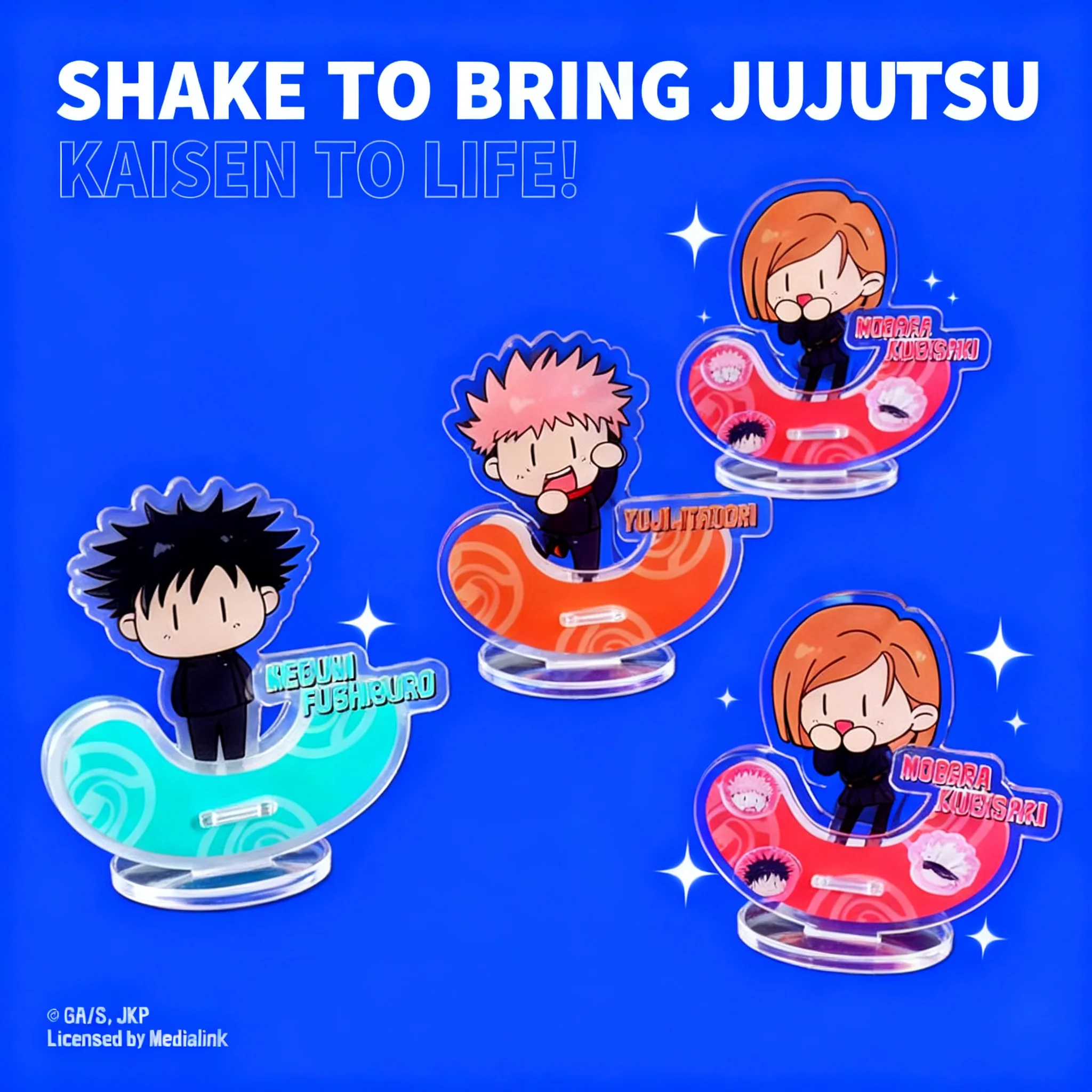 

Акриловая фигурка-подставка Jujutsu Kaisen: Юдзи Итадори, Сатору Годжо, Мегуми Фушигуро. Аниме-декор, подарок, игрушка-шейкер, мерч.