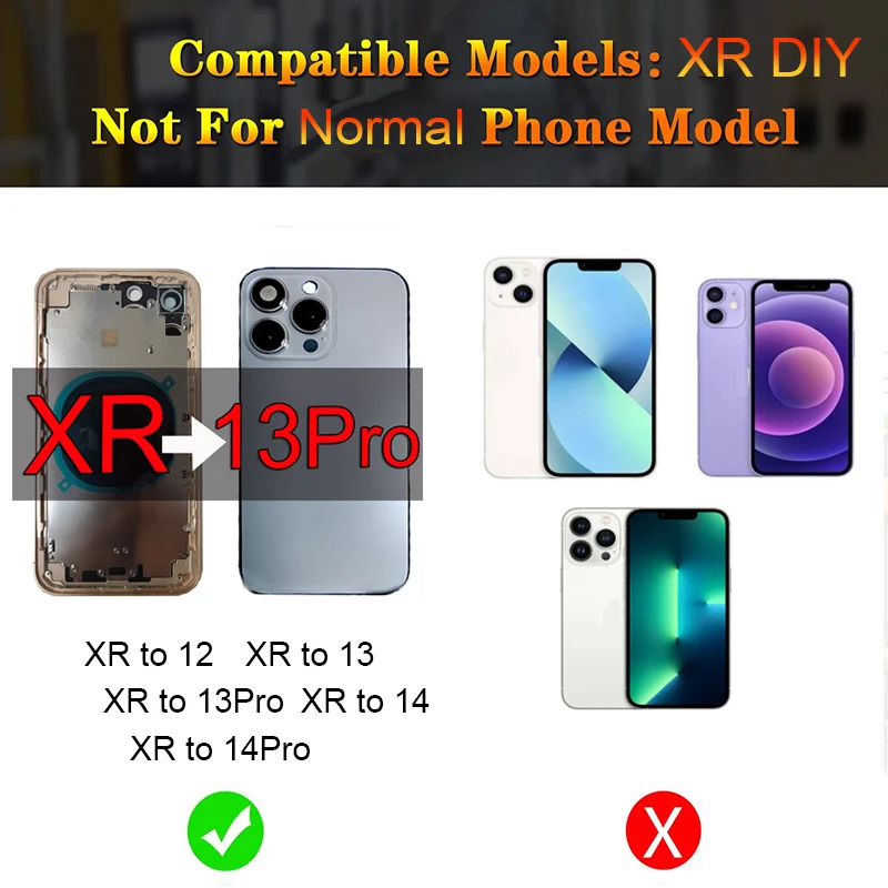 100% nowy projekt płaski Lcd dla iPhone XR do 13Pro ekran dotykowy z metalowym wyświetlaczem dla iPhone 13 14 Pro Lcd z digitizerem