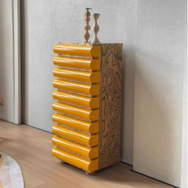 Nordic Luxury Living Room Cabinets Storage Classic Wooden Narrow Living Room Cabinets Decoration Meuble Rangement Furniture Home