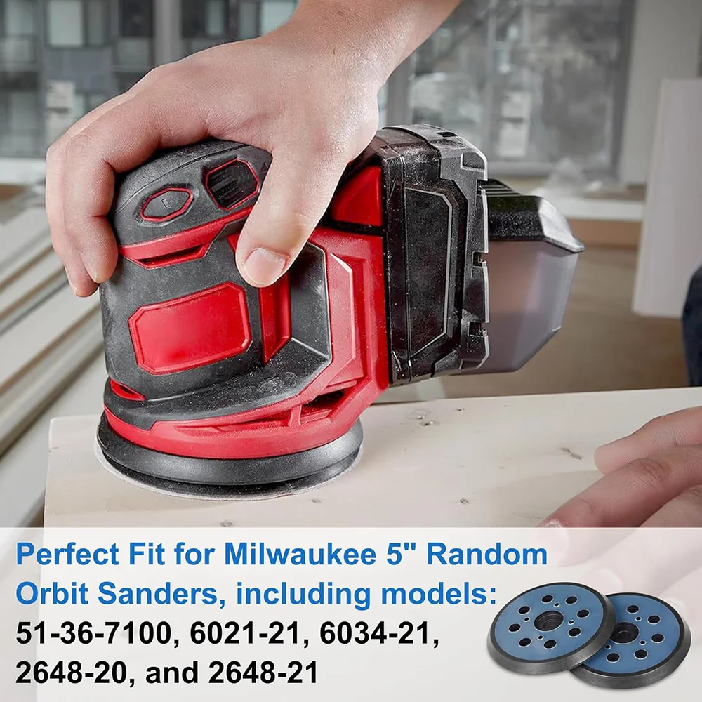 1 шт., 5 дюймов, 8 отверстий, сменная шлифовальная подушечка на липучке для Ryobi RS290, RS280, для Milwaukee 6034-21,6021-21, для Ridgid R2600 R2601.