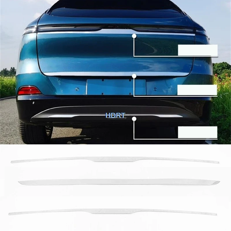 

Для Xpeng G6 2023 + накладки на задний багажник, накладка на задние ворота, молдинговая крышка, протектор автомобиля, декоративные аксессуары, внешняя наклейка, Стайлинг