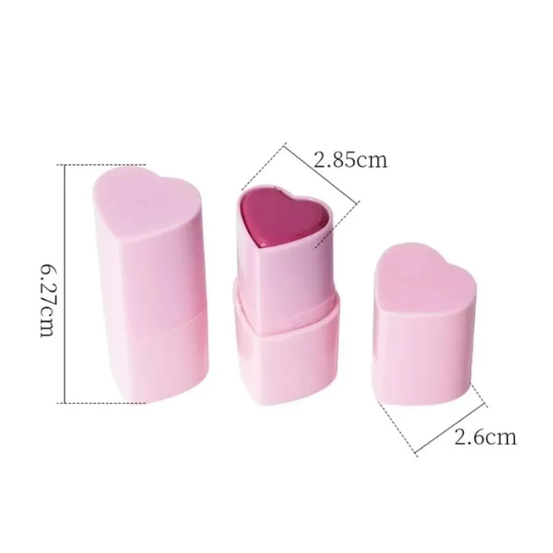 

Private Label 8colors Heart-shaped Blush Stick Long-lasting Smooth Lightweight Easy To Wear Moisturizing Pink Blusher Makeup