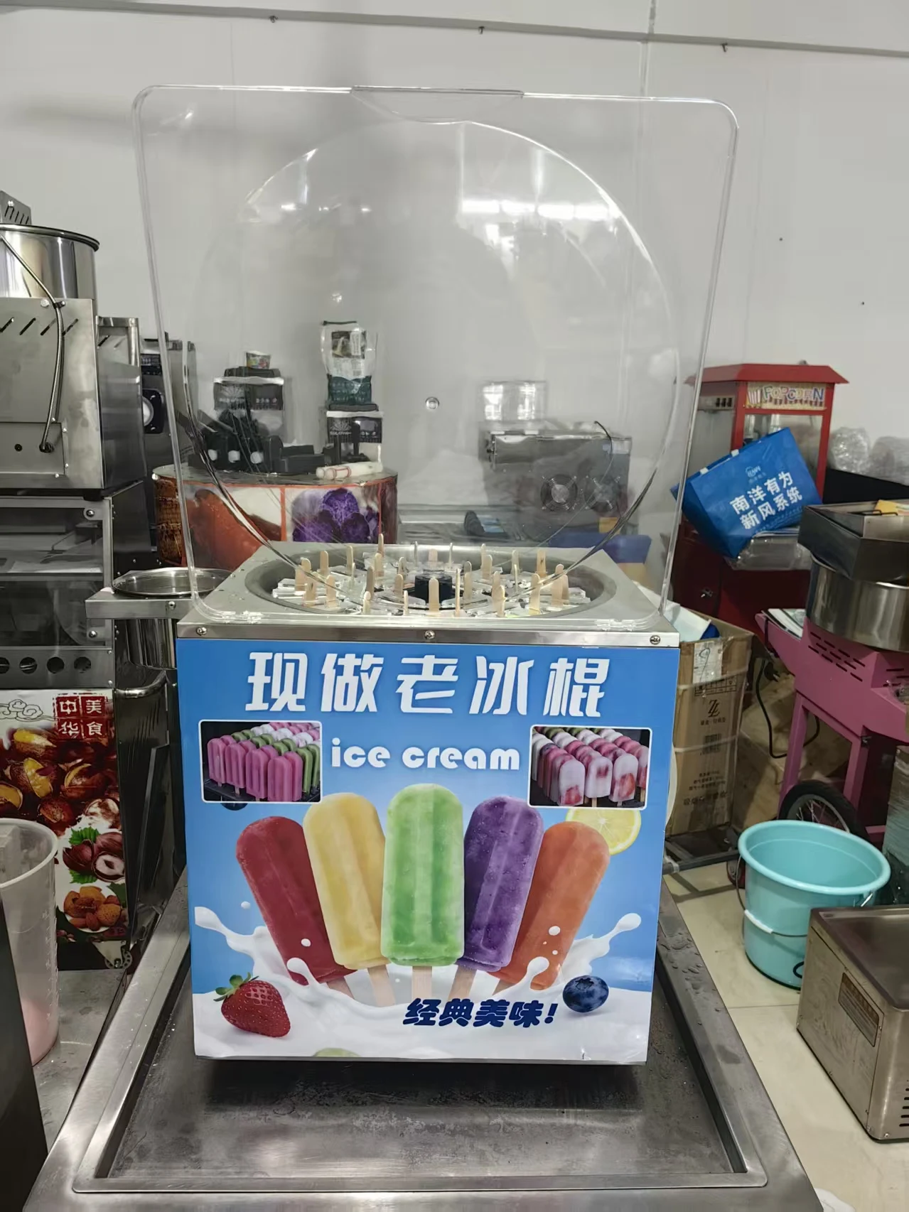 New Condition Price Candy Freeze Pop Popsicle Machine For Making Fruit Paletas De Helado/Maker Vend