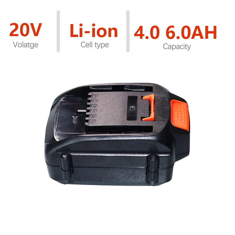 Li-ion Battery for Power Tool Worx, 20V, 6000mAh, 4000mAh, 3553, 3567,3563 with LED Indicator, New