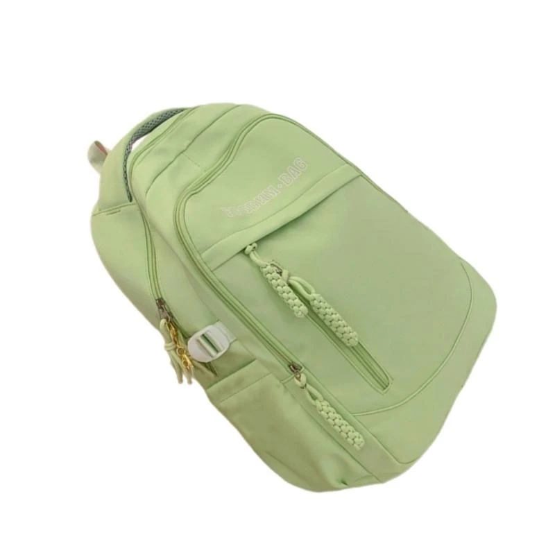 

F19F Versatile Teenage School Backpack Large Storage Travel Bag for Women and Man Comfortable Nylon Daypack Book Bag