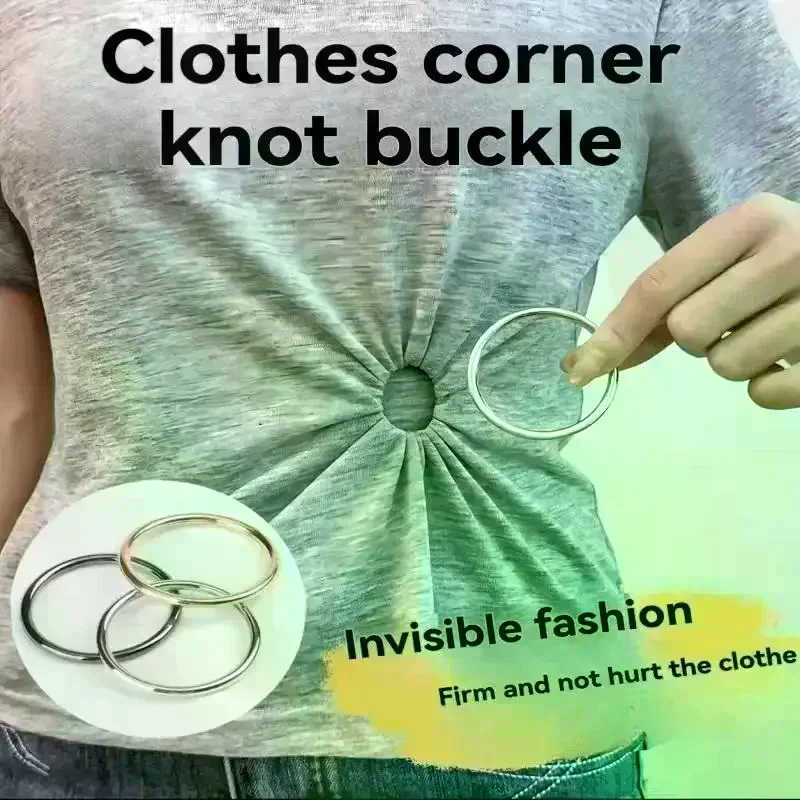 3 PCS Adjustable Clothing Buckles - Hem And Cuff Clip, No Need To Sew T-Shirts, Shirts, Dresses - Durable Decoration Buckle