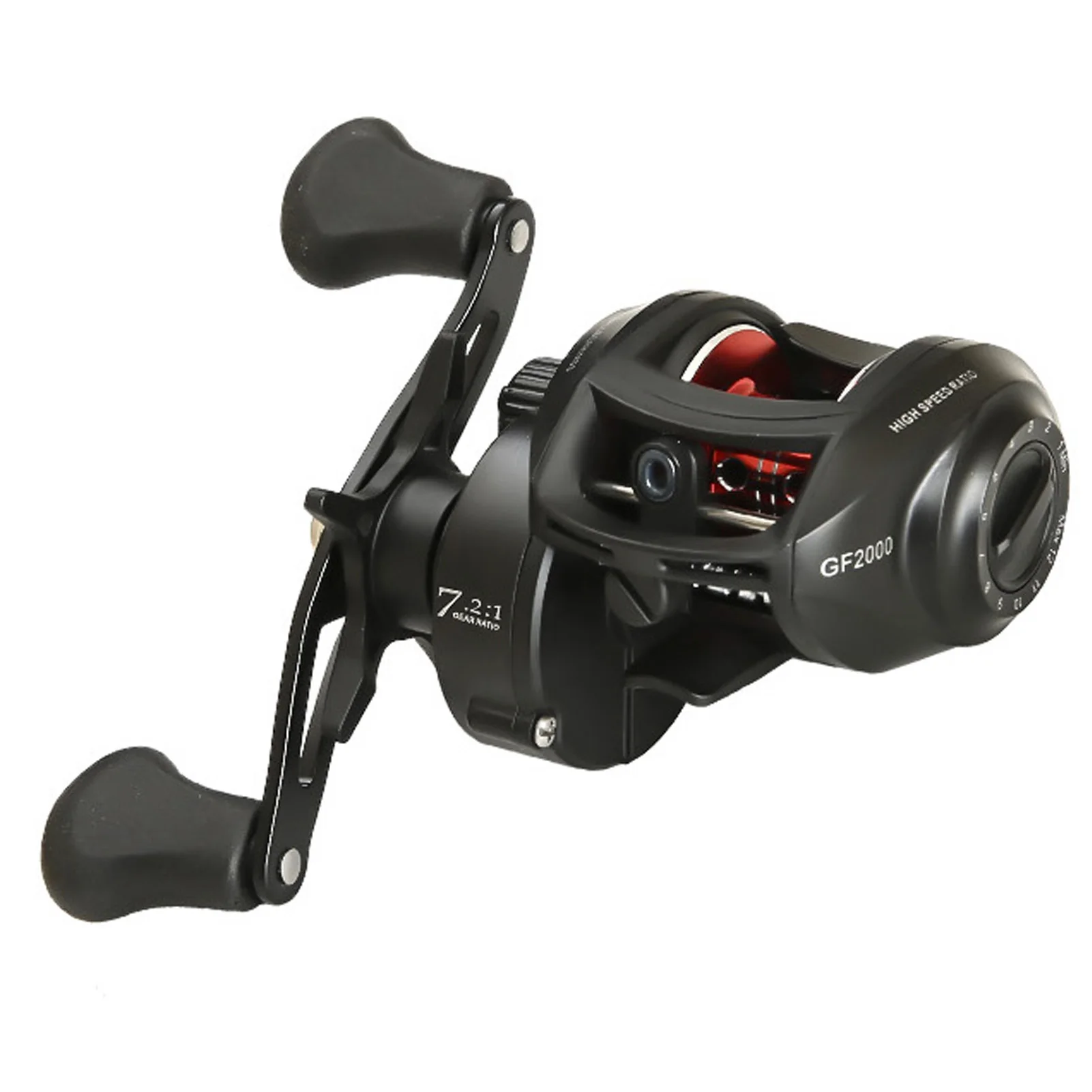 Ultra Smooth 17 + 1 BB Baitcasting Fishing Reel Baitcaster 8kg Max Drag 8.0:1 Gear Ratio Magnet Braking System