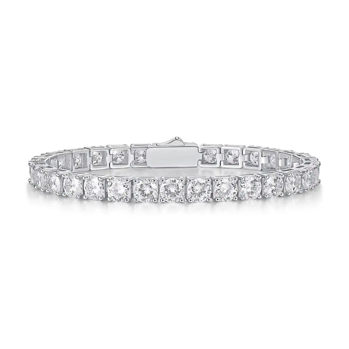 S925 necklace Moissanite Hip Hop Bling Tennis Chain (15-20cm) Unisex Perfect for Daily Wear Graduation and Gifting Tennis Cha
