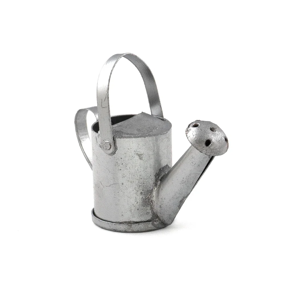 Regadera de Metal en miniatura para casa de muñecas, modelo de juguete para casa de muñecas, accesorios de decoración ob11 bjd, 1/12