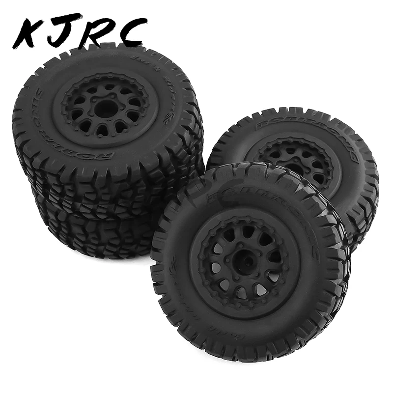 4pcs 108mm 1/10 Short Course Truck Tire Wheel Tyre 12mm Hex For Traxxas Slash Arrma Senton HuanQi 727 Vkar 10sc HPI HSP RC Car