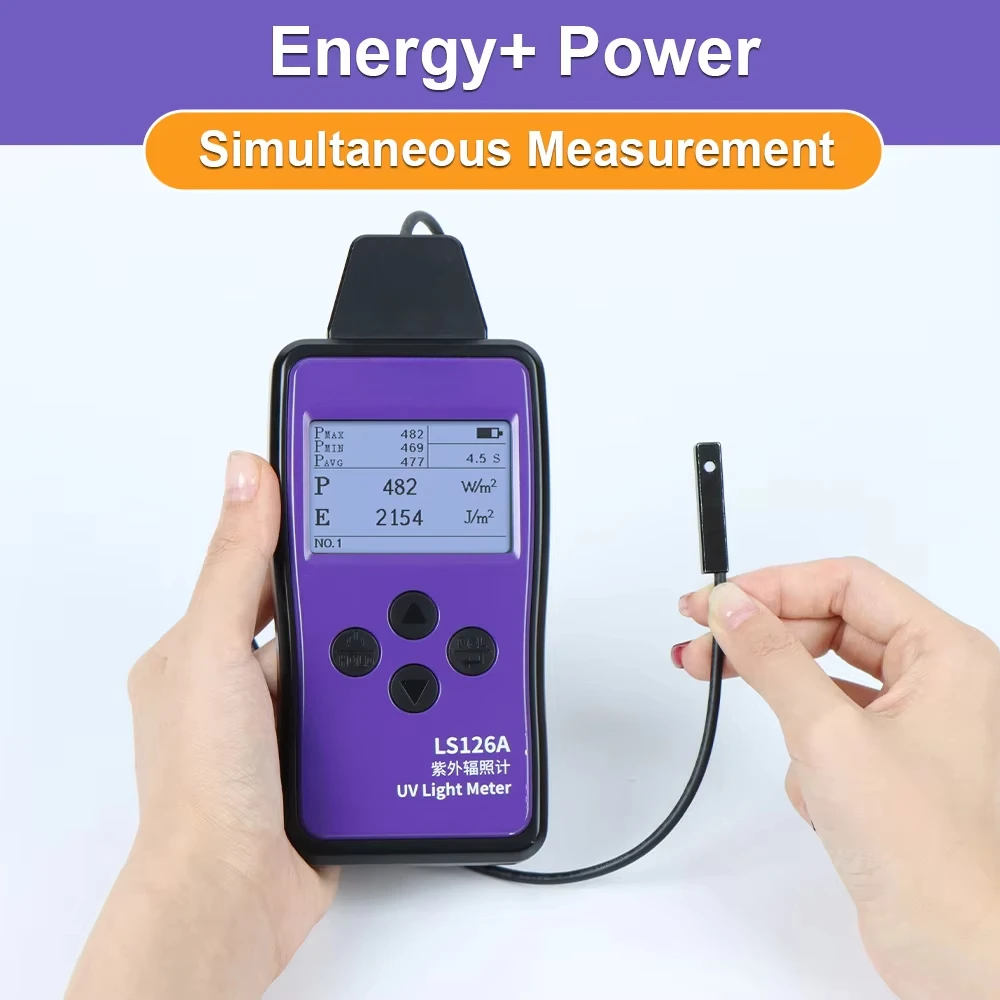 LS126A UVA LED Radiometer | 340nm-420nm UV Intensity Measurement Meter for Curing Light