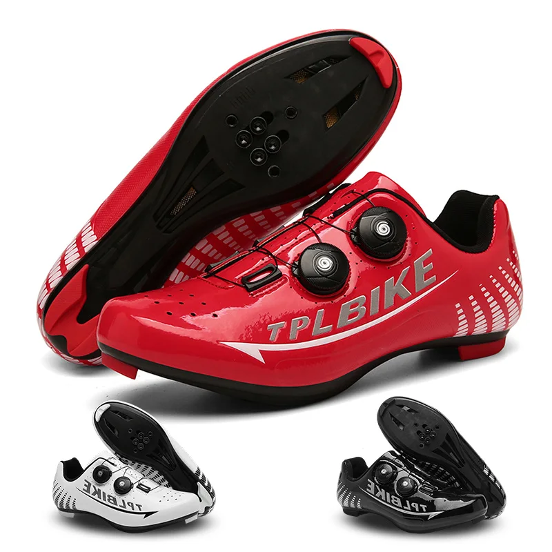 

Professional Men Cycling Shoes Breathable Hard-Soled Booster Road Cycling Lock Shoes Women SPD Road Cycling Competition Shoes