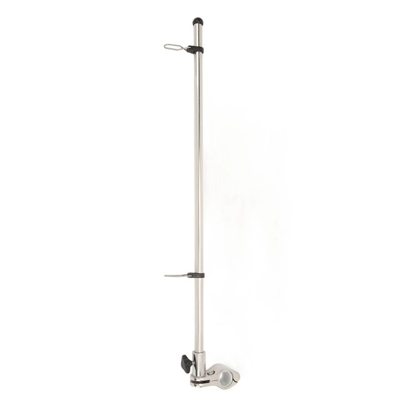 Cost Effective Marine Grade Stainless Steel Flag Pole Fits 22.2 To 25Mm Diameter Rail For Boat Yacht