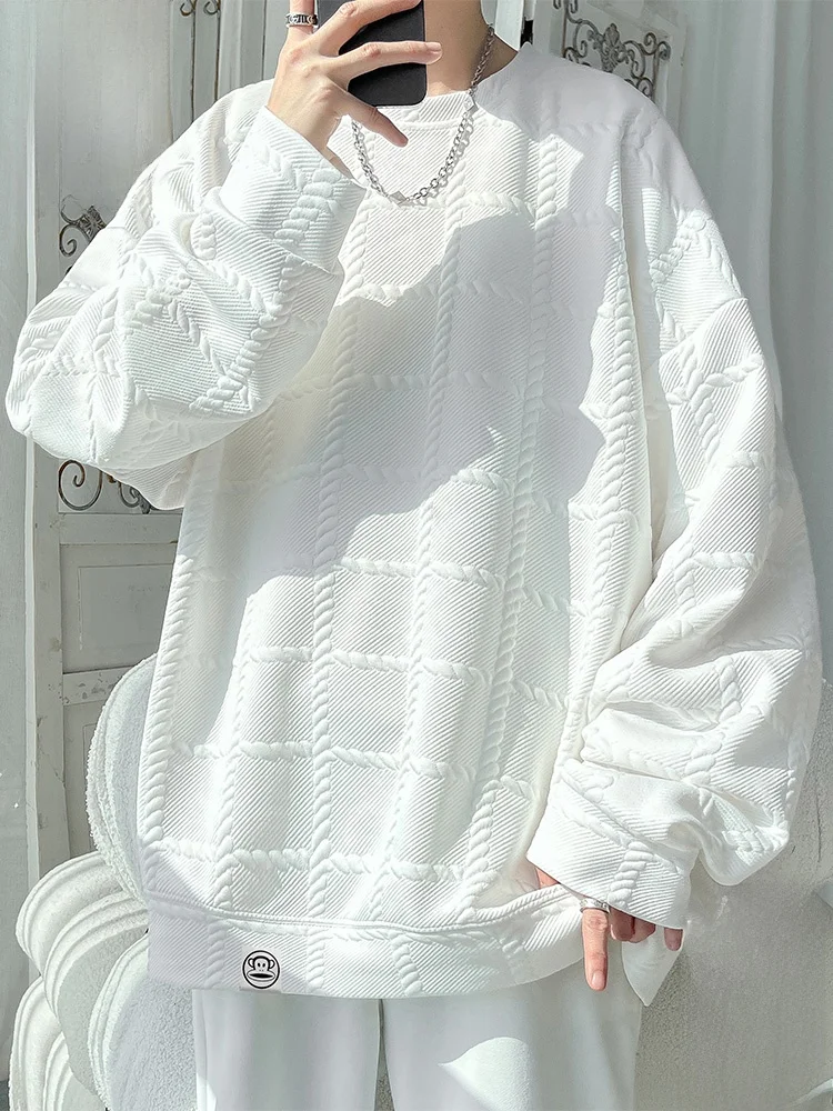 

Мужская повседневная фланелевая рубашка с круглым вырезом и длинным рукавом, осенняя новинка, удобная, свободного кроя