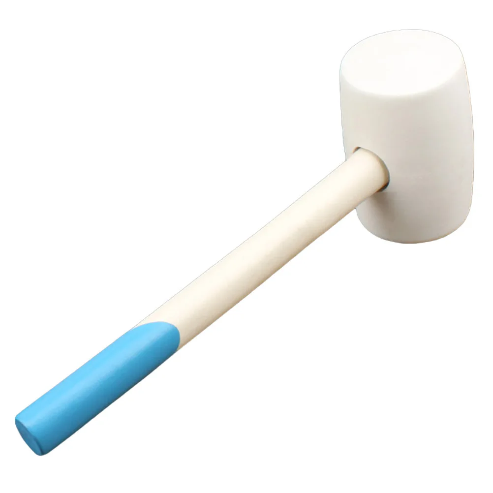 

24Oz Rubber Hammer with Wooden Handle Heavy Duty Tile Installation Tool for Woodworking and Home Repair Fiber Ball Hammer