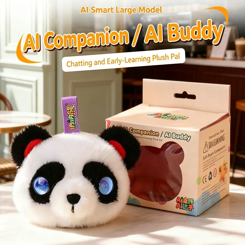 Smart AI Plush Robot Emotional Companion Animal Plush Toy with Chat Function Smart Robot Keychain Backpack Decoration Gift