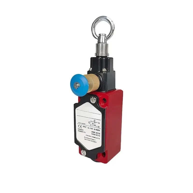 L8E100-00MMM1 Safety Limit Switch 10A Maximum Current Emergency Stop Switch with Pull Cable