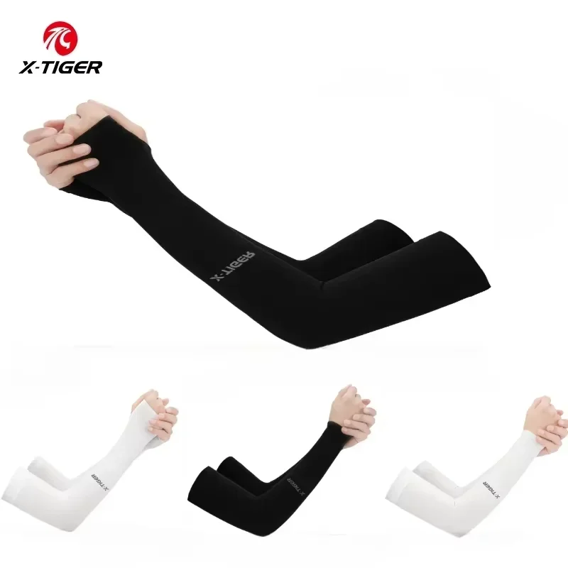 X-TIGER Armstulpen aus Eisseide, Sport-Sonnenärmel, coole Sommer-Armstulpen, Fahrrad-MTB-Handschuhe, Ärmel, Radfahren, Outdoor-Armmanschetten