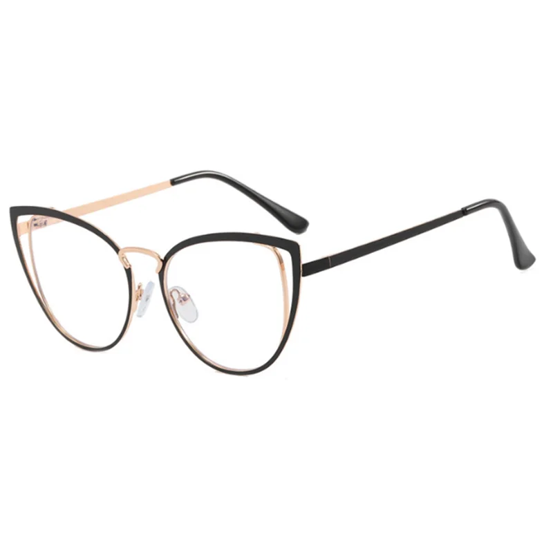 Triangular Cat Eyes Cutout Frame Clear Lens Glasses Simple Myopia Nerd Spectacles Degree -0.5 -1.0 -2.0 -3.0 -4.0 to -6.0