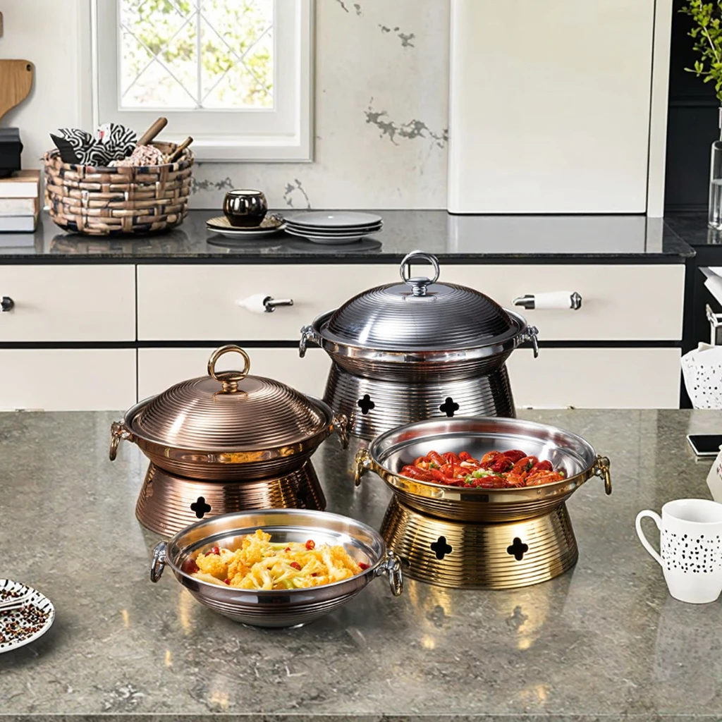 Commercial 304 stainless steel small hot pot modern dry pot solid alcohol furnace