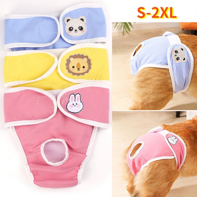 Dog Menstrual Pad Holder Breathable Dog Period Pads Panties for Small-medium Dogs Feminine Pet Menstrual Pants with for Female