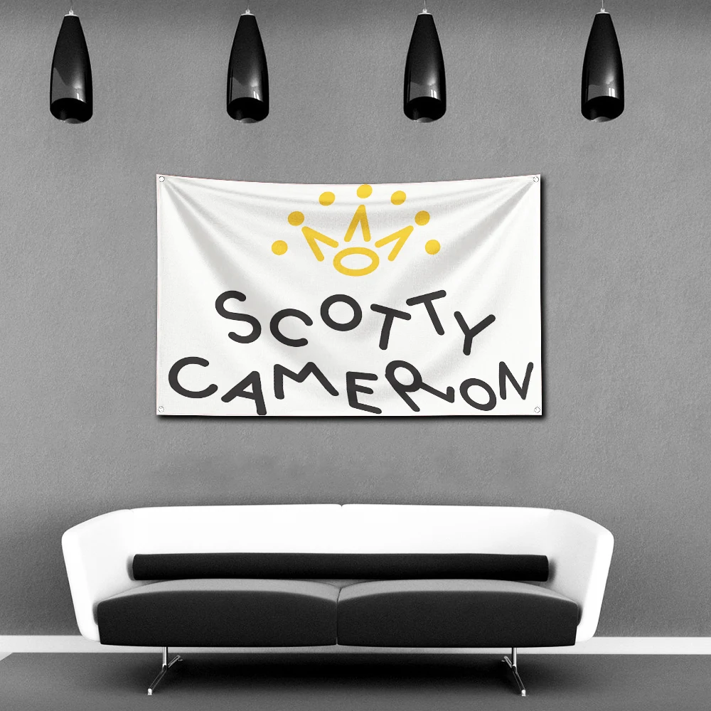 Scottys Camerons Flag Polyester Digital Printing Banner 4 Sizes for Garage Wall Art Out Door Decoration With Brass Grommets