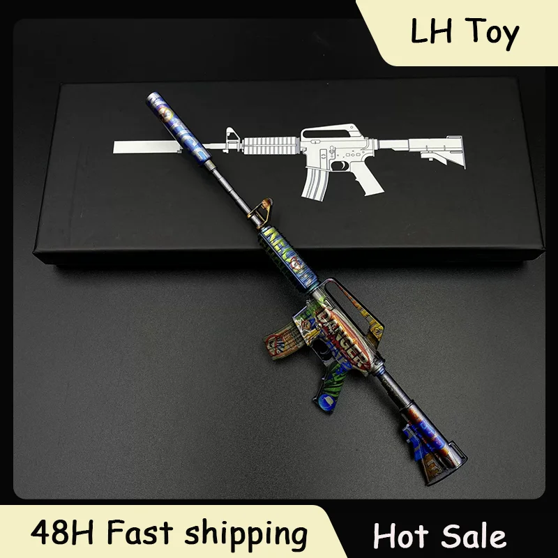 23cm GO'S Game Peripheral M4A1-S | Imminent Danger Ornament All Metal Gun Model Accessory Gun Skin Collections Cannot Launch