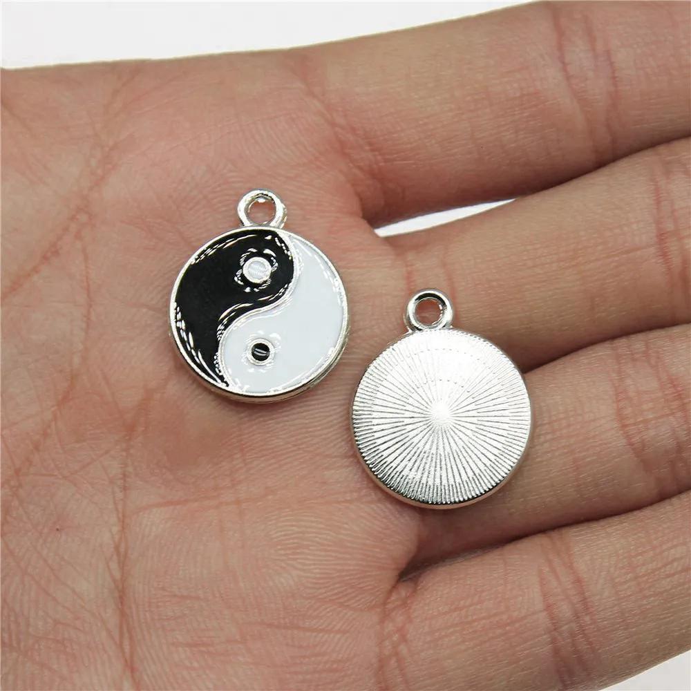 Jewelry Tools Tai Chi Charms Gift Phone Pendant 10pcs