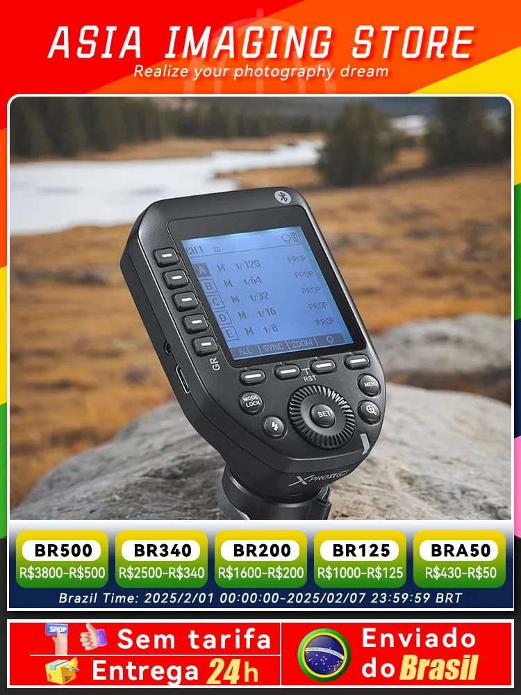 GODOX XPRO II TTL แฟลชไร้สายทริกเกอร์1/8000S hss TTL-convert-ฟังก์ชั่นคู่มือหน้าจอขนาดใหญ่สำหรับ Canon Nikon SONY Olympus Fuji