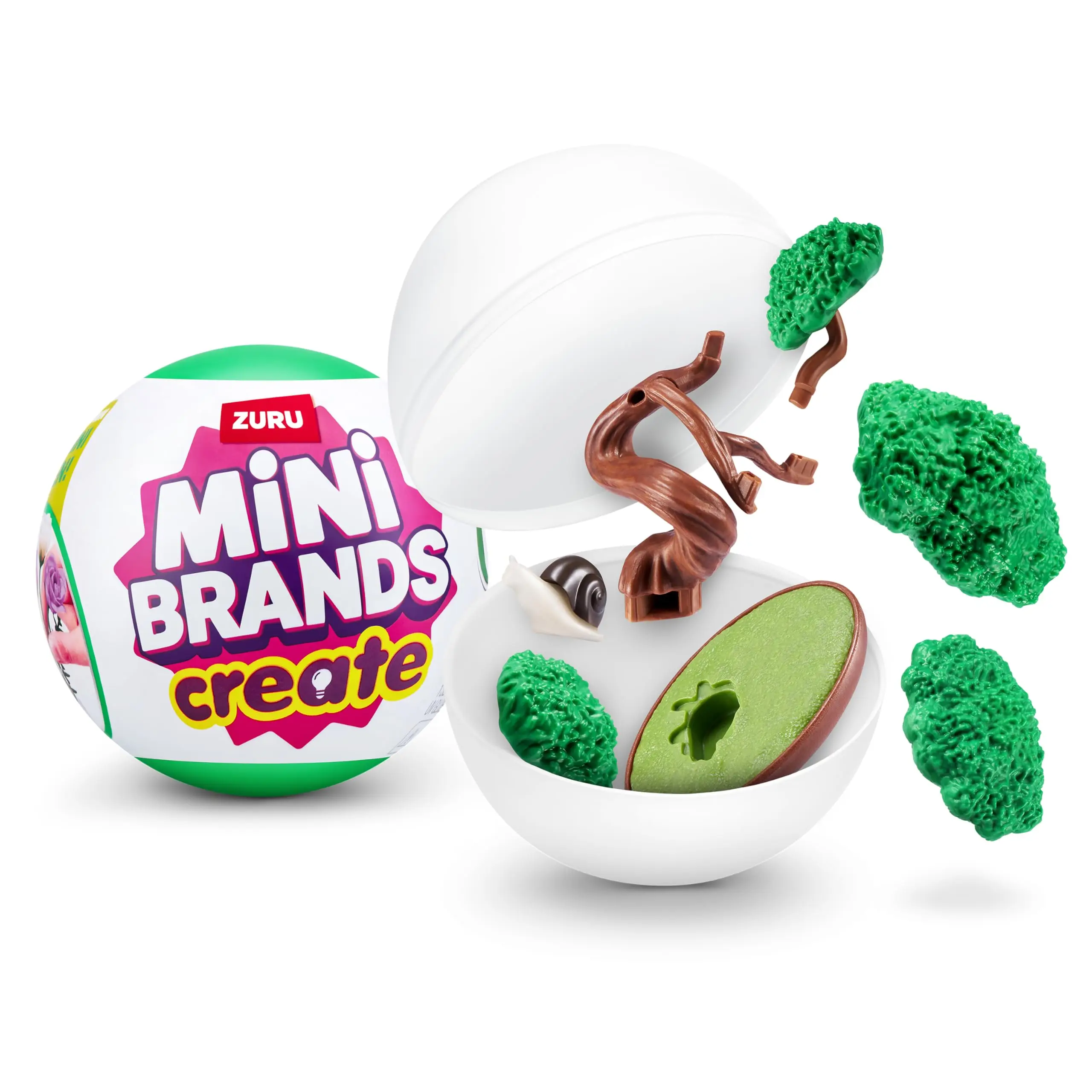 

ZURU Mini Brands Create Garden Capsule Mini Botanical Collectibles Surprise Mystery Blind Ball Miniature Toy Children's Gifts