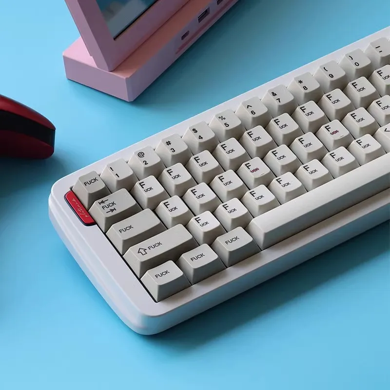 Juego de teclas personalizadas, accesorios de teclado mecánico, sublimación PBT, perfil de cereza, creatividad personalizada