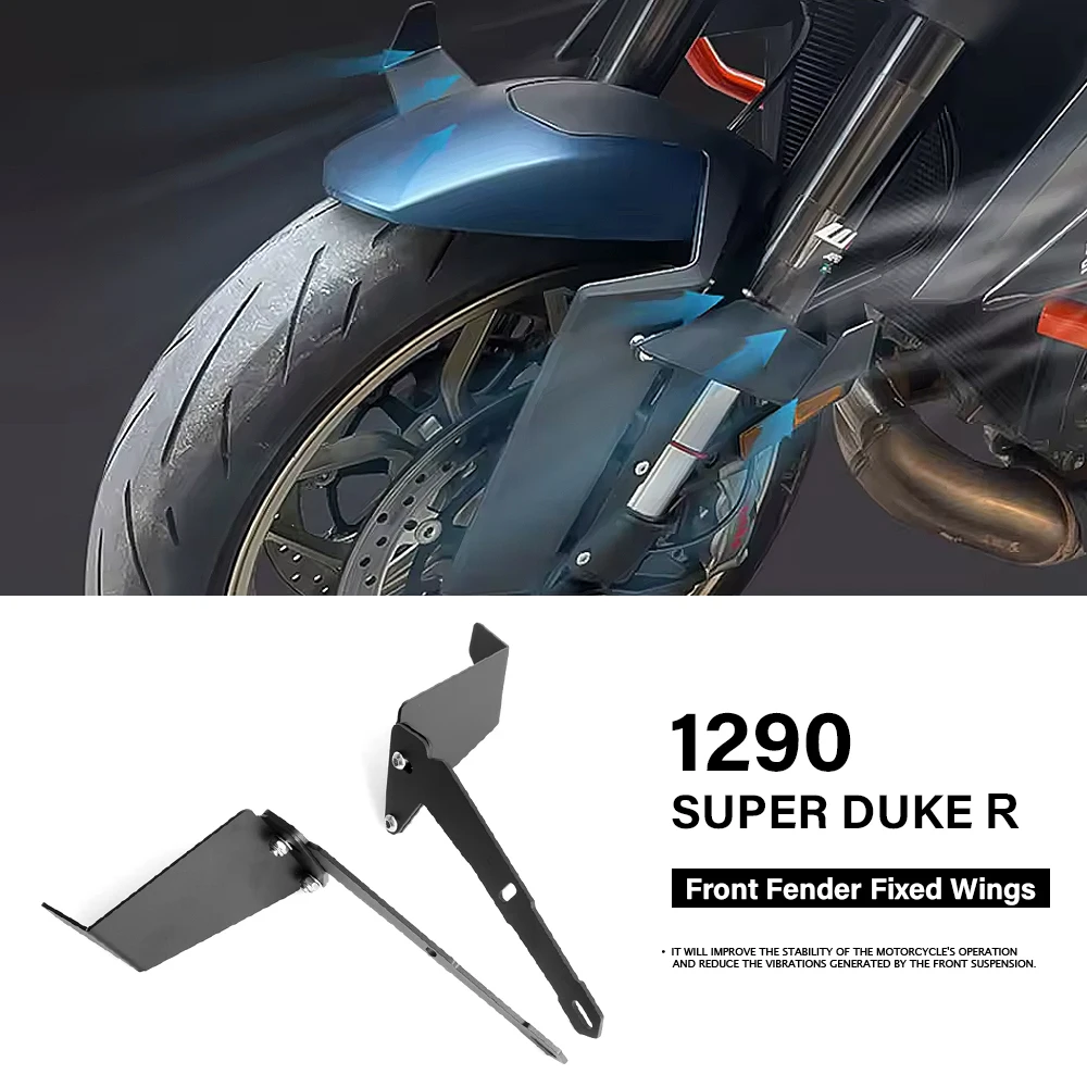 

Motorcycle Adjustable Front Fender Fixed Wing 1290 Superduke R Front Fender Decorative Spoiler For 1290 Super Duke R 2018-2023