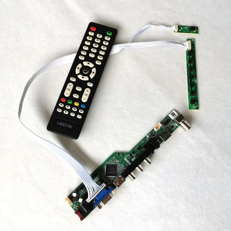 

LCD Driver Board Fit CLAA220WA01 CLAA201WA04 HSD220MKW1 LVDS 30 Pin 4CCFL Kit DIY AV+USB+IR+VGA+HDMI 1680*1050 Analog TV Display