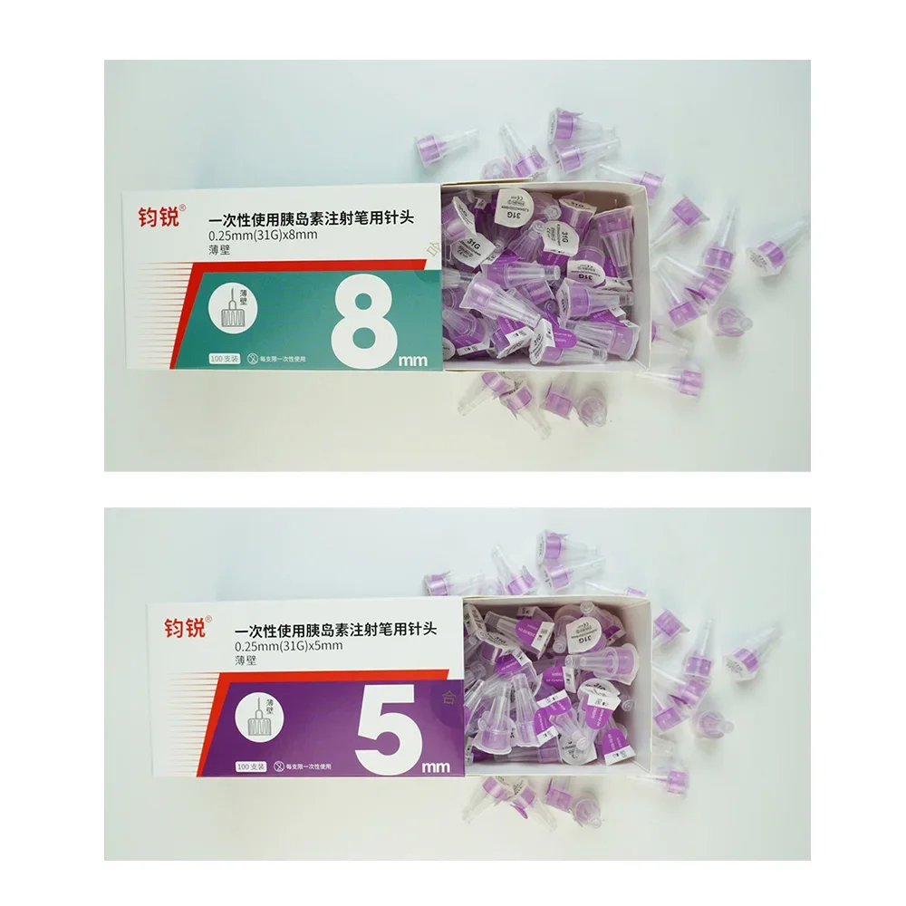 20/50/100 Stück Einweg-Insulinpen-Spitzen (4mm, 6mm, 8mm) für Lilly Insulin-Injektionspen – Injektionsnadeln für Insulinpen – Detail 7