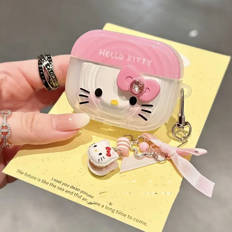 جديد مرحبا كيتي الكرتون بلوتوث سماعة الغطاء الواقي ل AirPods 4 3 2/1 Pro2 بلوتوث سماعة واقية لينة غطاء