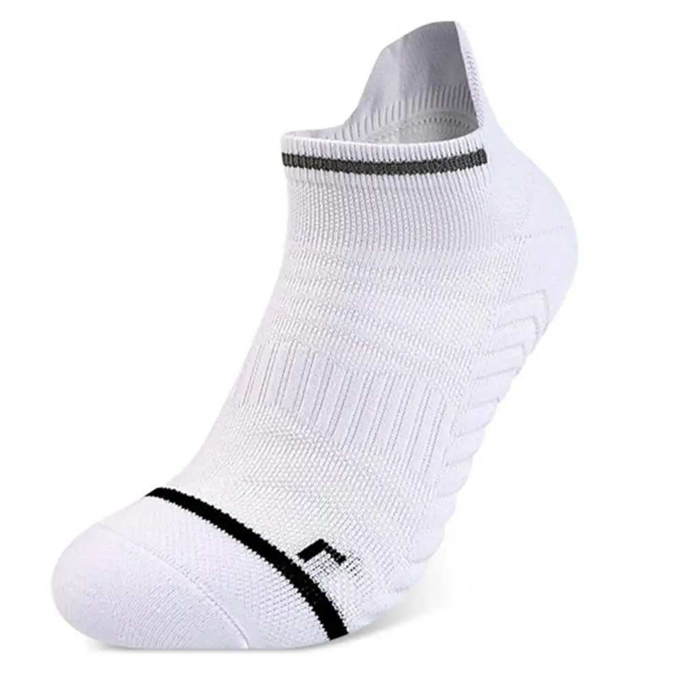 Unisex Striped Cotton Mid-calf Warm Socks Sweat-absorbent Running Socks Sports Men Socks Anti-friction Basketball Socks E9F1