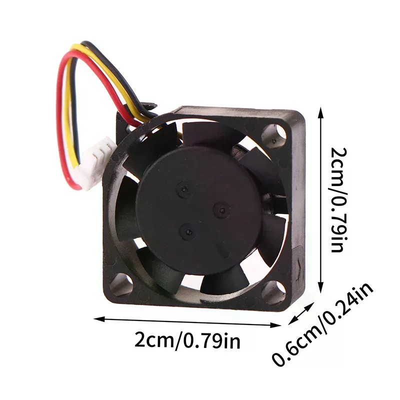 1 Pc 2006 5V 2CM 20MM Fan 20*20*6MM Cooling Fan Fan Mini Laptop Cooling Fan 3wire Computer PC Fan Radiator Cooler