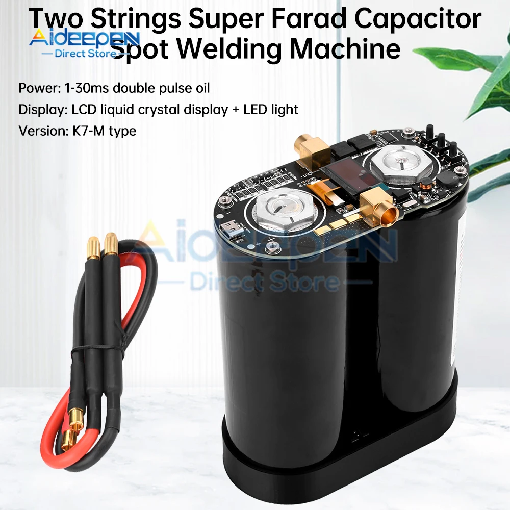 K7-3 Spots Welding Machine Capacitors Energy Storage Dual-pulse Welding 0.3mm Nickel Sheet 18650 Battery Spot Welder