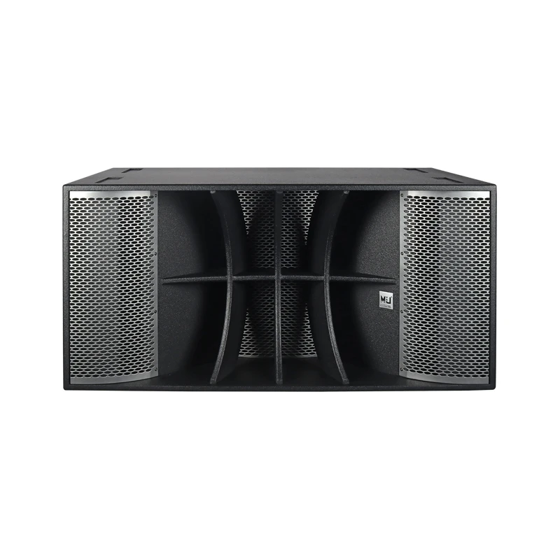 Dual 18-Inch Passive Subwoofer Rich Bass Strong Elastic Effect Big Power New Design Professional Outdoor Wooden Stage