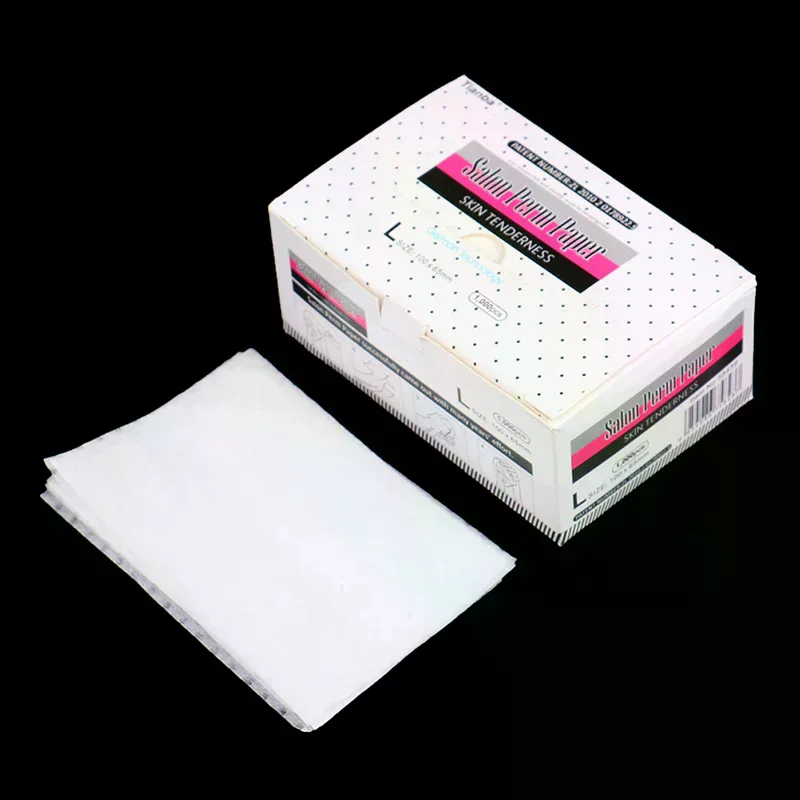 1000Pcs Disposable Perm Paper Professional Home DIY Hair Curling Paper Perming Hair Salon Permeable Resistant Soaking Perm Pape